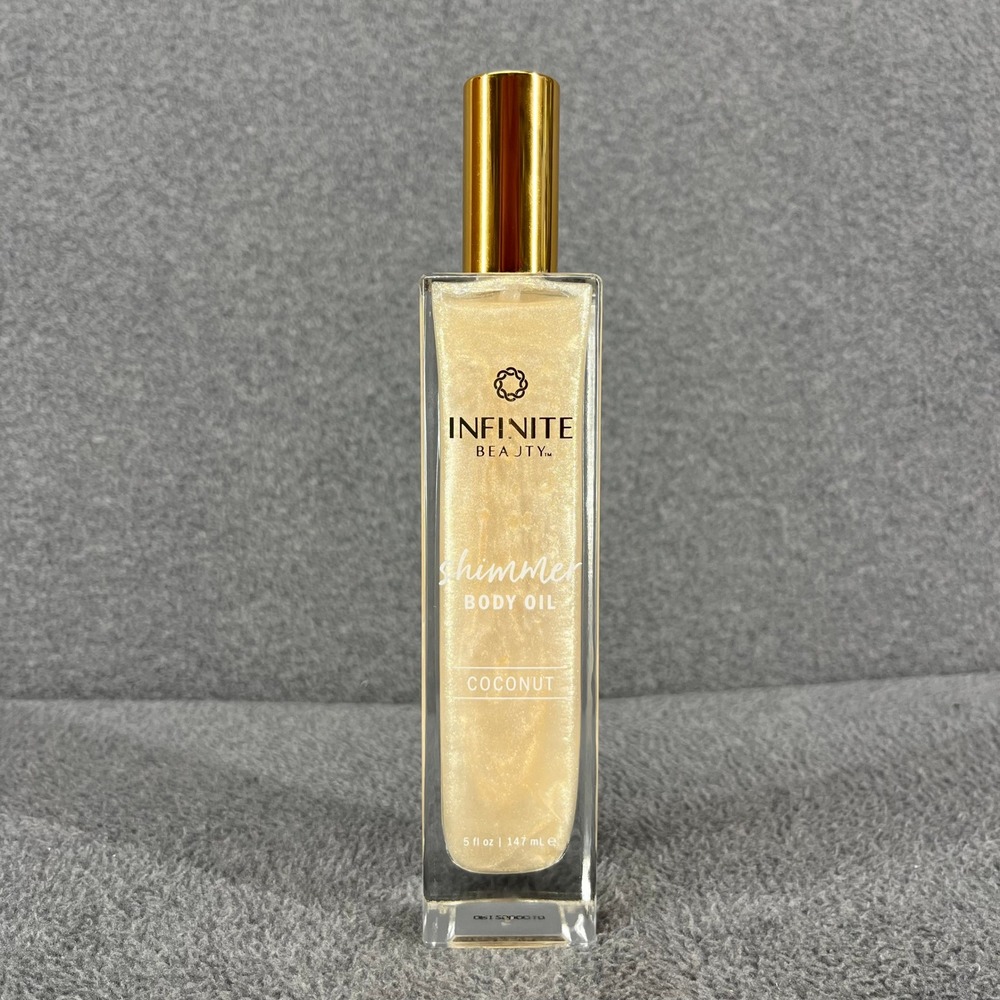 Infinite Beauty Shimmer Body Oil Coconut Gold Glow Radiant Highlighter 5 oz